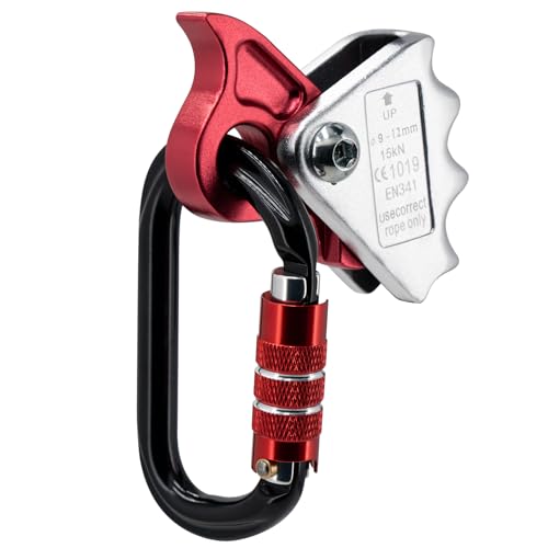 Rope Grab with 15KN Quick Lock Rock Climbing Fall Protection Outward Bound Training Protection Fire Rescue Power Engineering Riser