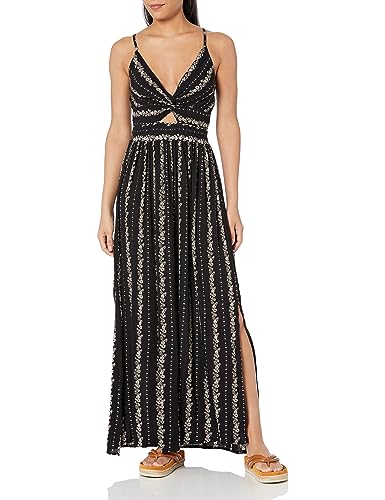 Image of Angie Women's Women's Printed Twist Front Keyhole Maxi Dress