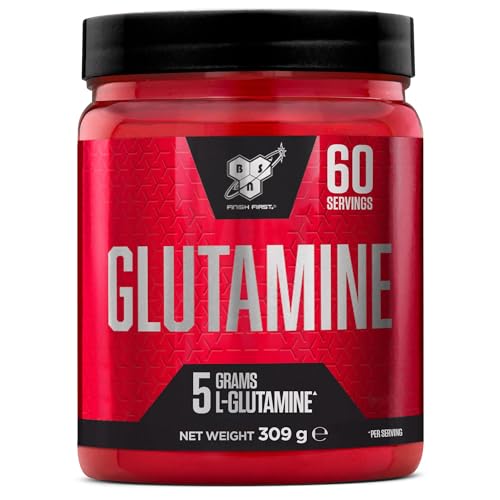 BSN ADN Glutamina en Polvo, L-Glutamina Aminoácido en Polvo, Complemento Alimenticio, Nutrición Pre-Entrenamiento y Post-Entrenamiento, Sin Sabor, 60 Porciones, 309 g