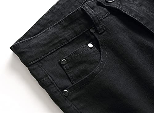 Jeans Slim elásticos para hombre color sólido talla 40 miniatura 3