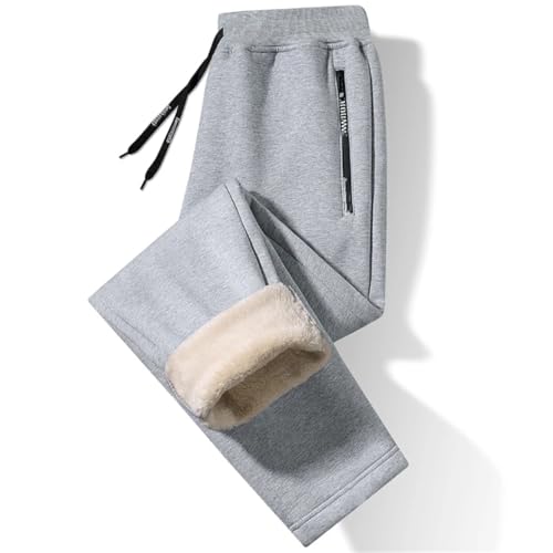 Men's Wool Sweatpants Autumn Winter Workout Jogging Pants Comfortable Casual Streetwear Trousers3