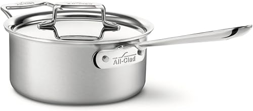Artículo de cocinasartén de acero inoxidable bruñido All-Clad BD552015 D5 5 capas adheridas apta para lavavajillas 15 cuarto de galón color plateado Artículo de cocinasartén de acero inoxidable bruñido All-Clad BD552015 D5 5 capas adheridas apta para lavavajillas 15 cuarto de galón color plateado