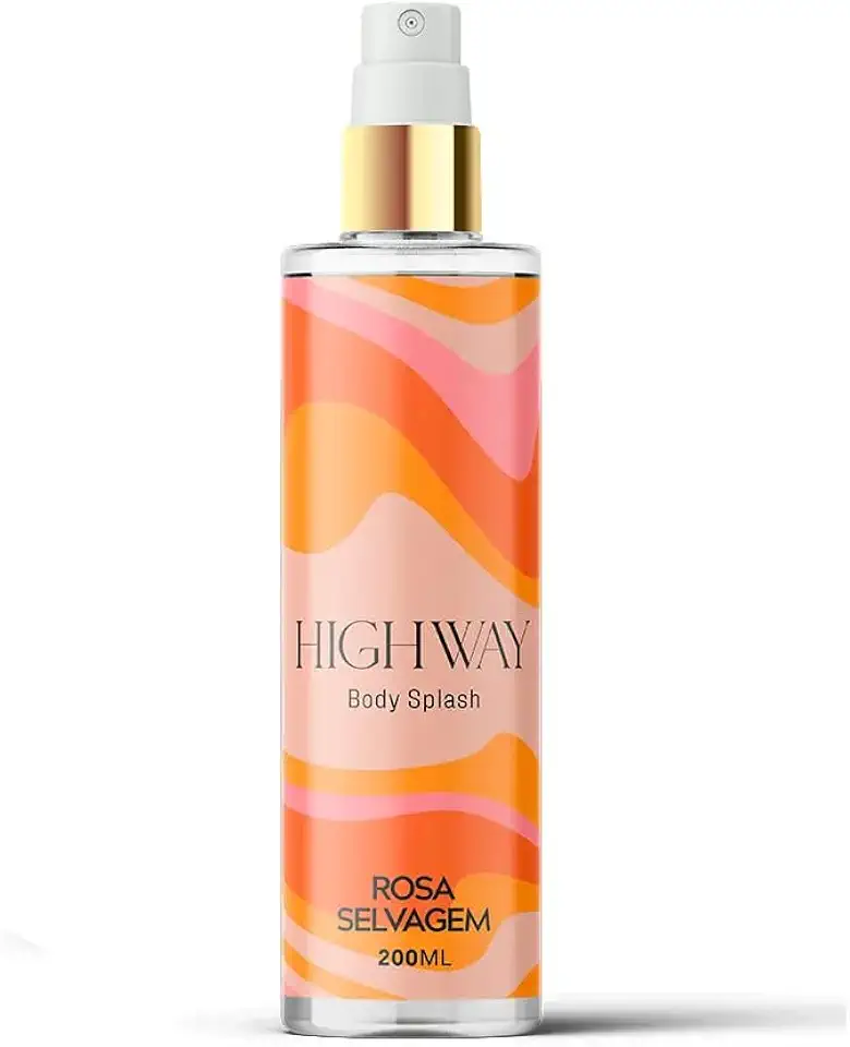 Perfume Rosa Selvagem High Way 200ml - Fixação Prolongada, Fragrância Feminina Doce e Intensa - Excelente Custo-Benefício