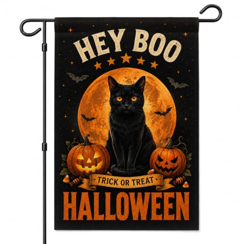 Halloween Garden Flag 12x18 Inch, Double Sided for Outside - image 1
