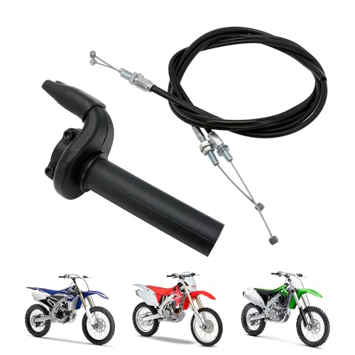 Image of Dirt Bike Throttle Assembly with Throttle Cable