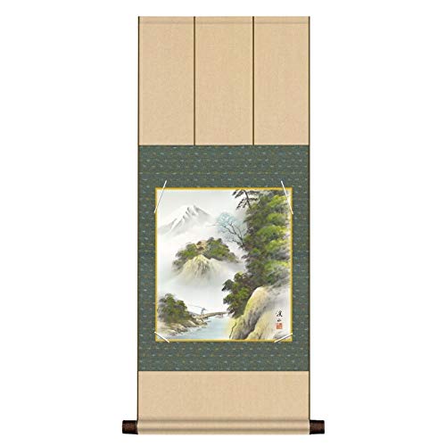 色紙　彩色山水画　3枚セット Amazon.co.jp: 色紙掛 山水画 富士諸景【伊藤渓山】富士清風