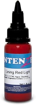 Lining Light Red - Intenze Tattoo Ink - 1oz Bottle