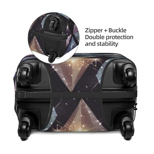 Glitter Diamond Crystal Pattern Print Fashionable Suitcase Cover Personalized Luggage Protector for Travel and Business4