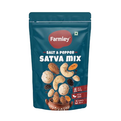Image of Farmley Snack Mix | 120g | 6 Superfood in 1 Mix | Mixed Nuts, Mixed Dry Fruits, Dry Fruits, Nuts and Seeds Mix, Almonds, Cashew, Pumpkin & Sunflower Seeds, Guilt free Snack (Pack of 1)