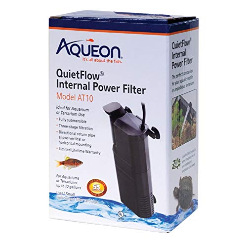 Aqueon Submersible Internal Aquarium Filter, AT10...