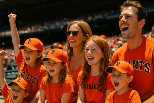 Gorra deportiva ajustable naranja para niños miniatura 3