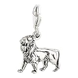Pendentif signe du zodiaque lion avec fermoir mousqueton
