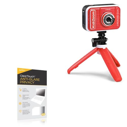 BoxWave Screen Protector Compatible With VTech KidiZoom Creator Cam - ClearTouch Anti-Glare Privacy (2-Pack), Privacy Screen Protector Flexible Film Anti-Glare