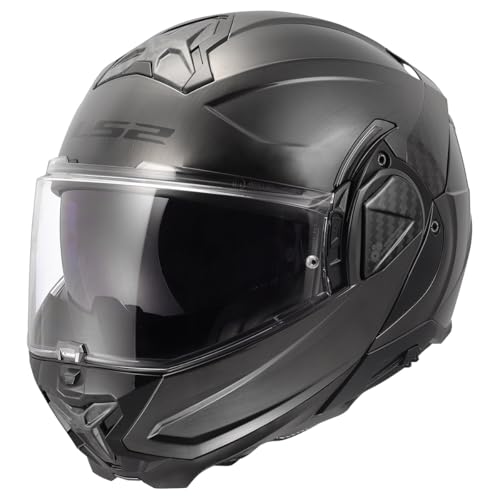 Image of LS2 Helmets Advant II Modular Motorcycle Helmet W /SunShield (Gloss Jeans Gray - X-Small)