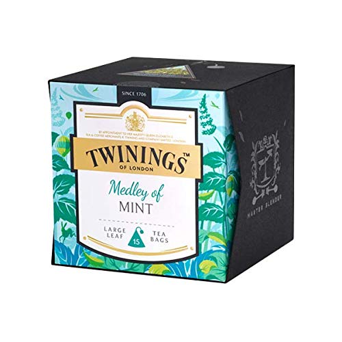 Twinings Medley of Mint Tea, Beeindruckt mit zwei Arten von Pfefferminz in perfekter Harmonie, 15 Teebeutel, Tee 2er Pack (2 x 30 g) Cover
