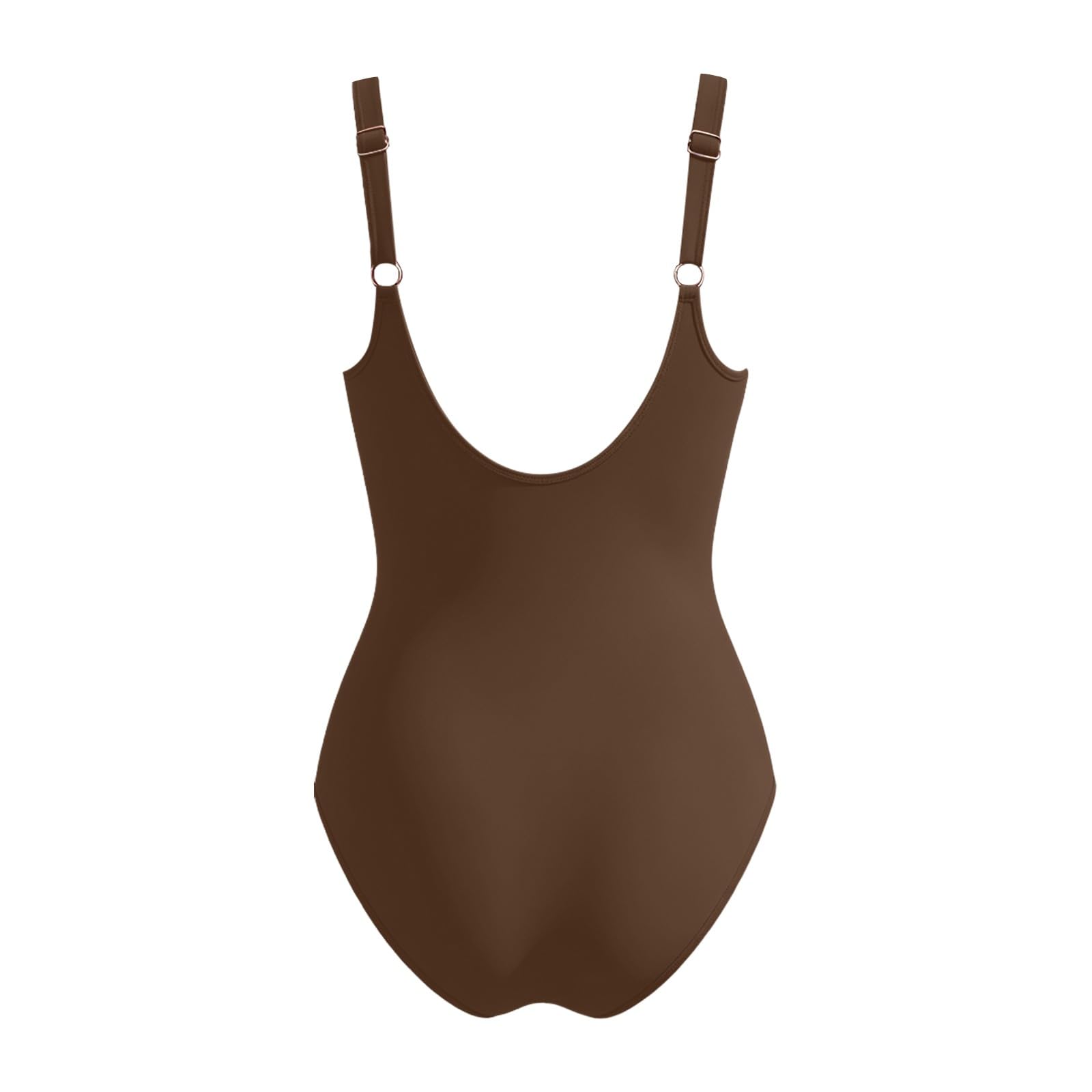 Costume Intero con Schiena a U, Effetto lisciante, Controllo Pancia, Design Essenziale per Una Figura snella in Spiaggia.