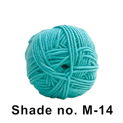 Image of VCR 4ply Sea Breeze Yarn, 100 Grams Hank, 190 Meters Length, Acrylic Ball for Crochet and Knitting, Soft Crosia Threads, Pack of 1 Yarn, Suitable for DIY Crafts