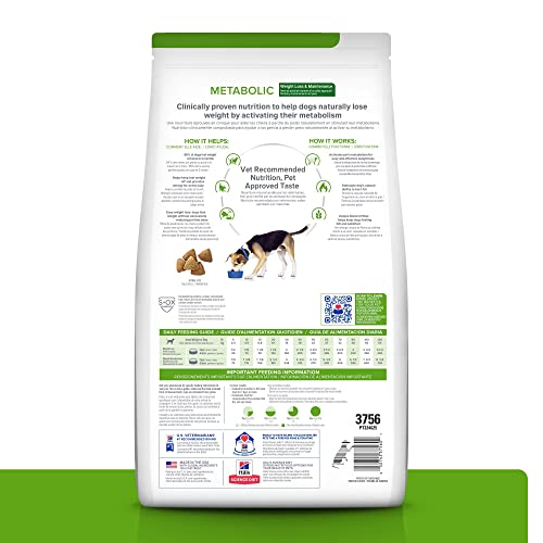 Hill's Prescription Diet Metabolic Weight Management Lamb Meal & Rice Formula Dry Dog Food 6 lb - Image 3