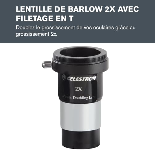 Kit Celestron 94307 AstroMaster avec 8 accessoires optiques noirs - 3