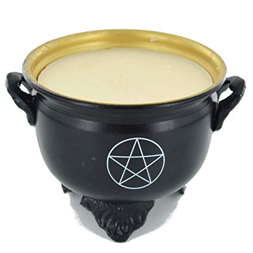 Cauldron SOYA Wax Candle Pentagram Pagan Symbol Wicca Alter Accessory