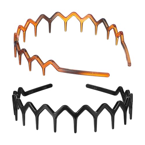 SOLUSTRE Toothed Hair Hoop Headband Anti-Slip Hairband Women Fashion Hair Styling Accessory for Daily Wear Parties and Special Occasions