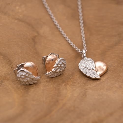 Engelsrufer Charms mujer plata de ley abalorio bicolor con cierre ERC-HEARTWING-BICOR 4