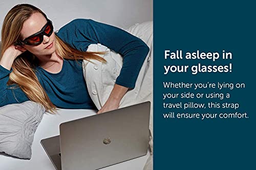 Image of Sleep Savior Deluxe Red Lens Night Glasses - Blue & Green Light Blocking Glasses for Better Sleep /Increase /Eliminate Eye Strain /