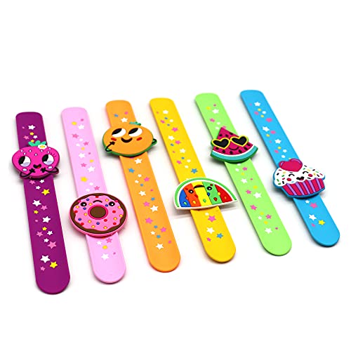 Bracelets slap en silicone lot de 6 pour anniversaire enfant et cadeaux de fête