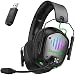 Skapendy Wireless Gaming Headset, 2.4GHz Low Latency for PS5 PS4 PC Switch