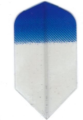 25 Sets #3044 AmeriThon Blue/Clear Tinted Dart Flights