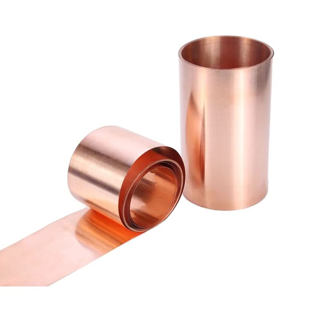 Folia metalowa, blacha aluminiowa do rękodzieła, Taśma z folii miedzianej wielokolorowa, różne rozmiary, półtwarda, do spawania i lutowania, 1 metr(0.8mm,50mm)