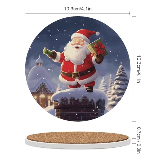 Dessous de verre céramique et liège de qualité supérieure - Noël