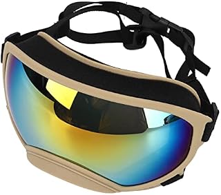 Asixxsix Dog Goggles, Anti UV Winproof Dog Puppy Sunglasses with Adjustable Strap Lightweight Pets Ski Goggles for Dogs Eyes Protection Outdoor Eyewear for Medium Small Dogs