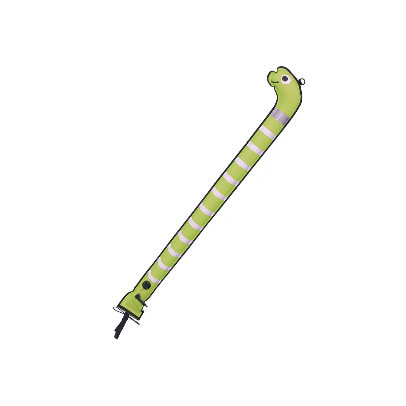Flotador de inmersión de poliamida apto para principiantes, 71.9 x 5.9 pulgadas, dispositivo de bobinado de animales marinos para concursos de agua familiares, flotador de piscina de nailon resistente