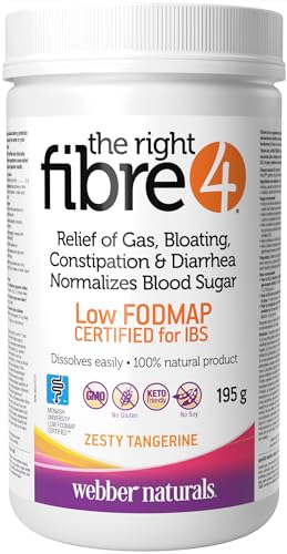 Webber Naturals Fibre 4 Zesty Tangerine, 225 g Powder