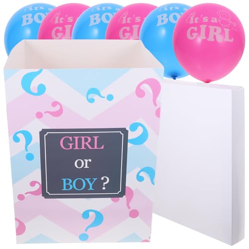 Boîte de Bébé Ballons en Papier Baby Shower Accessoire Décoration Fête Prénatale