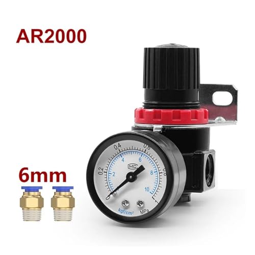 Régulateur de pression AR2000 avec connecteur 6mm compact et robuste - 3