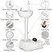 Giantex Portable Camping Sink with Soap Dispenser and Towel Holder, 19L Water Capacity with Rolling Wheels and Foot Pump for Outdoor Events, Gatherings, Camping, Portable Hand Wash Basin Stand