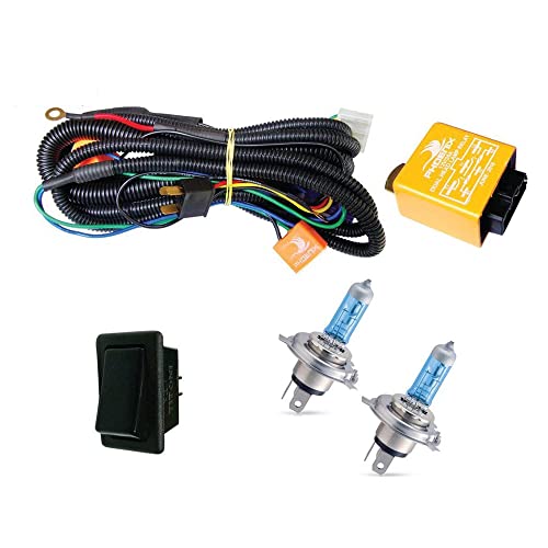 Image of Autopearl Halogen Headlamp Wiring Harness Kit for I20 Elite (Set of 3, Multicolour)