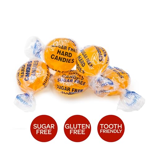 Sugar-Free Butterscotch Hard Candy, Individually Wrapped, 1 Pound Pack