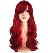 Fiestas Guirca Perruque Synthétique Rouge Ondulée Taille Unique