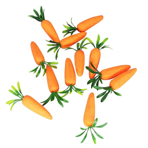 Easter Carrots Decorations Easter Cute Carrots Hanging Decorations Easter Artificial Carrots Easter Foam Carrots 12Pcs.