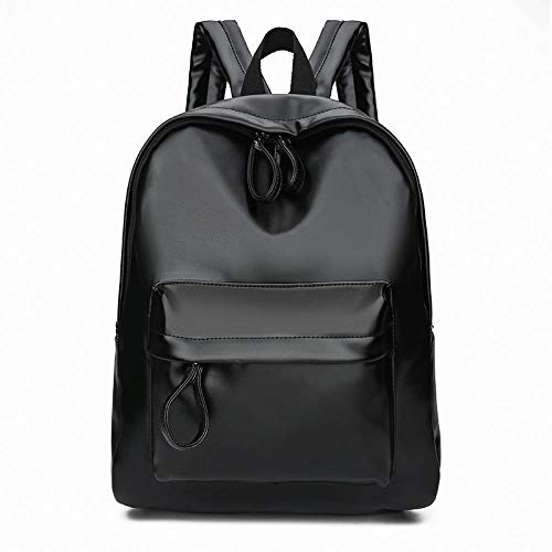 Sac à dos femme style universitaire noir idéal pour les voyages et les cours