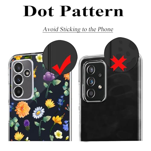 Coque Galaxy A35 5G transparente à fleurs pour protéger votre mobile en terrasse - 6