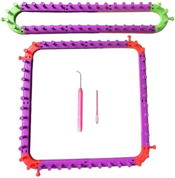 Crochet Loom Detachable DIY for Knitting Knitting Kit Crafts Combination Braiding Apparatus Yarn Cord Knitter Weaving Set for - (Color: Set, Style A)