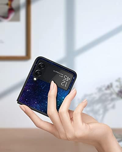 BENTOBEN Samsung Z Flip 4 5G Case, Nebula Galaxy Glow in the Dark Slim Case Cover for Galaxy Z Flip4 5G, Flexible Bumper Protective Silicone Phone Case for Galaxy Z Flip 4 5G Women Men Boys Girls