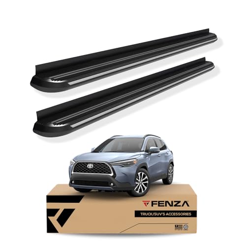 Estribos Laterales Negros con Cromo para Toyota Corolla Cross miniatura 2