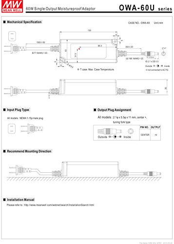 Image of LED Driver Single Output Switching Power Supply, 60W 2.5A 24V