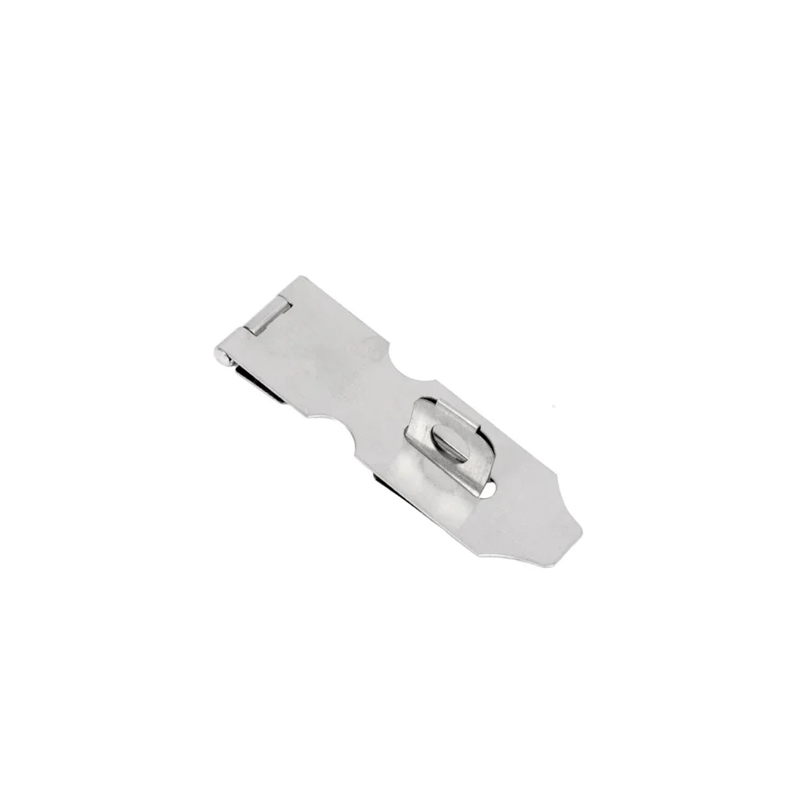 Dqzrtueca Silver 5.7Cm Hasp And Staple, Stainless Steel Padlock Hasp Staple Latch Lock Hardware Wood Cabinet Silver (5.7-10.8Cm)(Silver 5.7Cm)