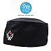 10oz apparel Mesh Top Chef Skull Hat with Piping (Black Chef Knifes)